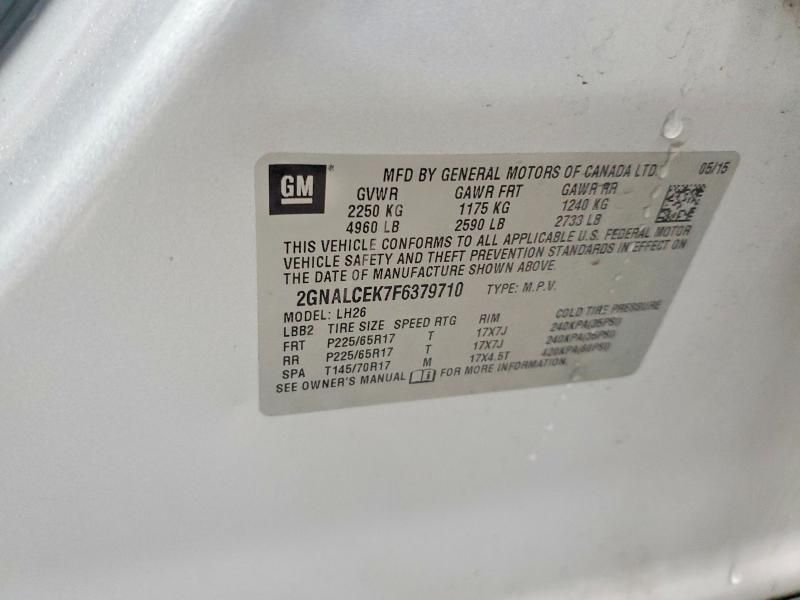 2015 Chevrolet Equinox lt