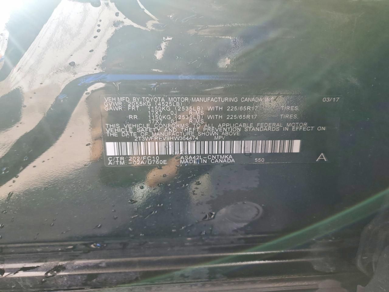 2017 Toyota Rav4 xle