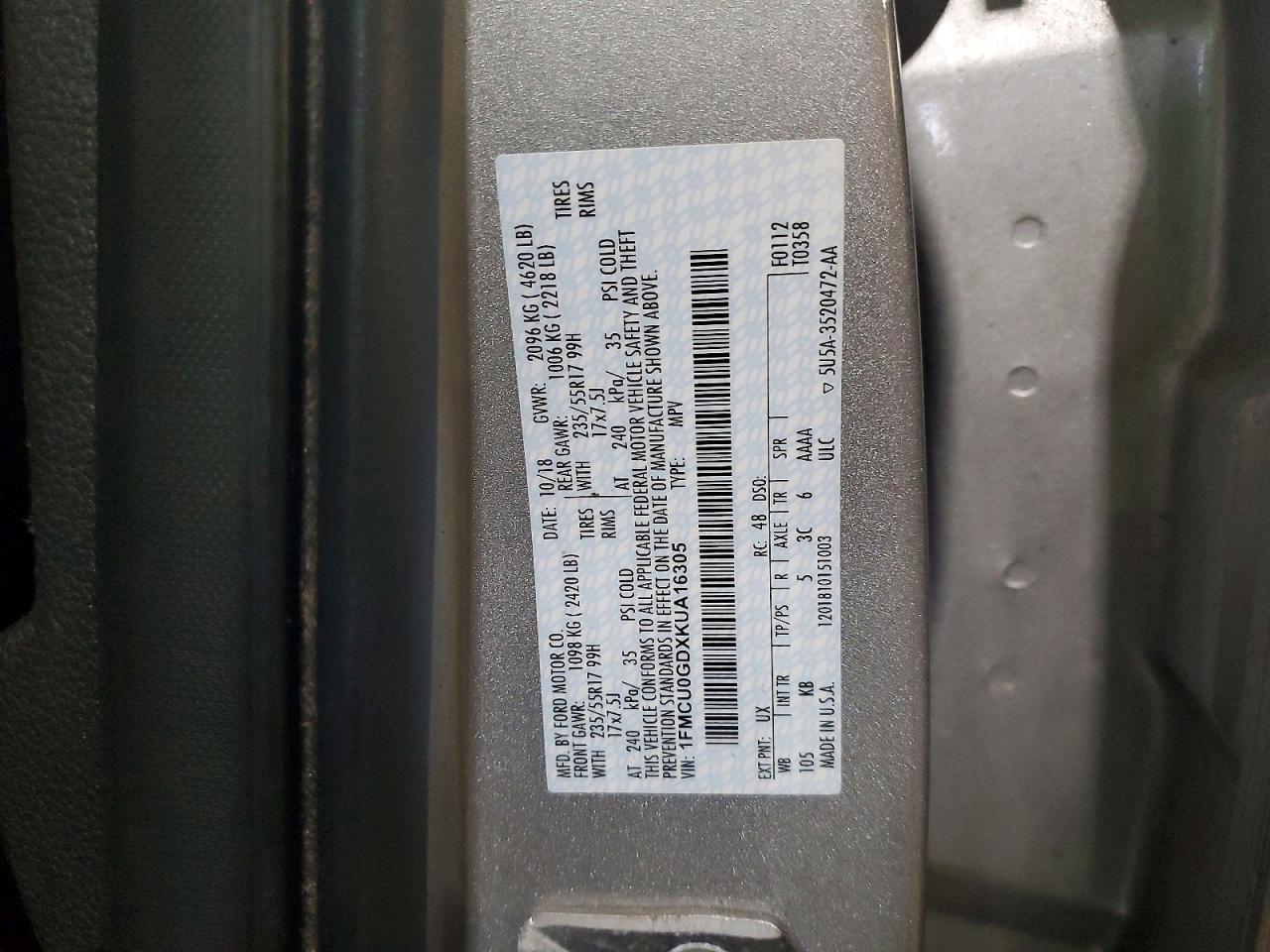 2019 Ford Escape se