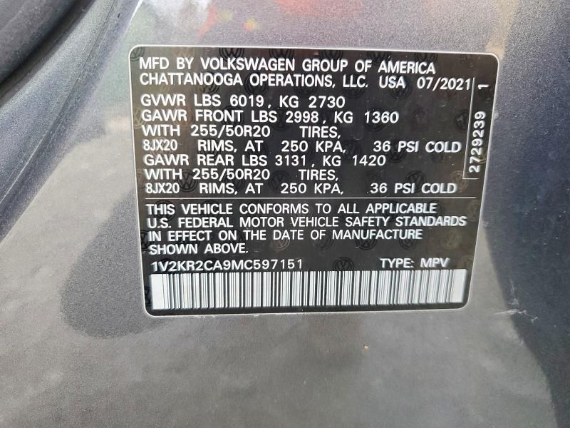 2021 Volkswagen Atlas se