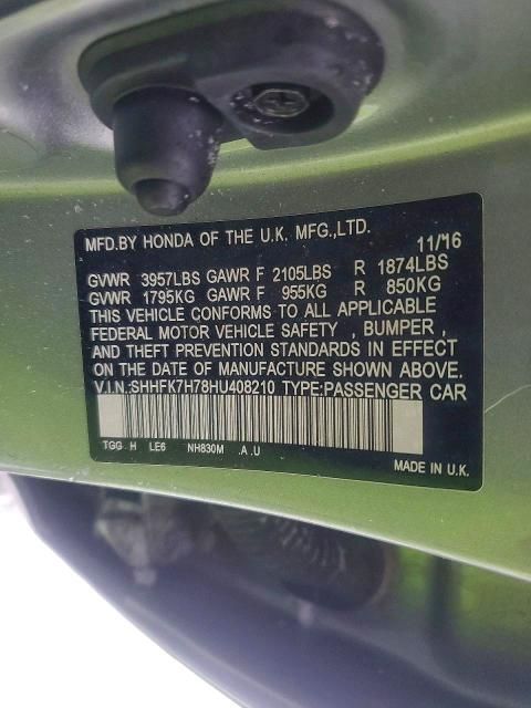 2017 Honda Civic exl