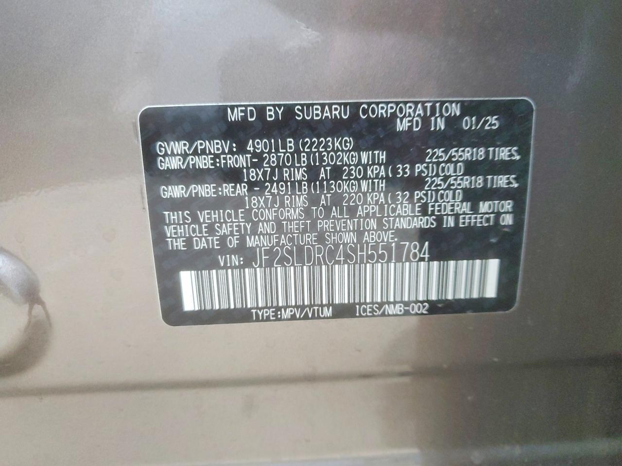 2025 Subaru Forester Limited