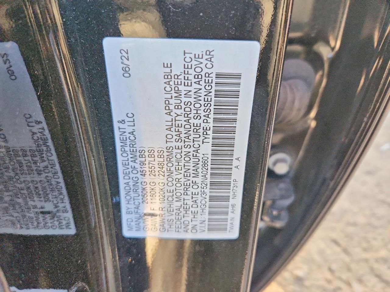 2022 Honda Accord Hybrid exl