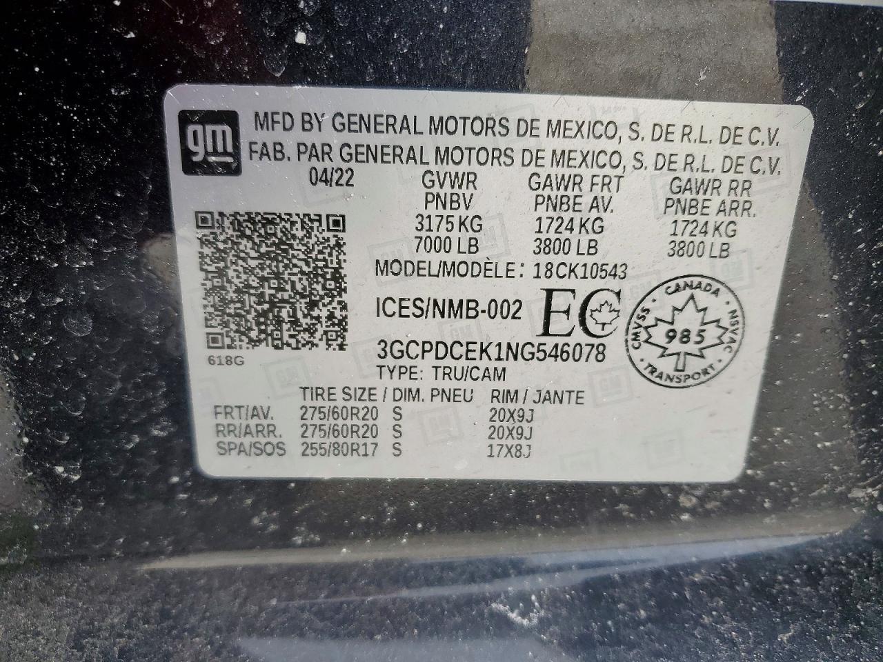 2022 Chevrolet Silverado K1500 Trail Boss Custom