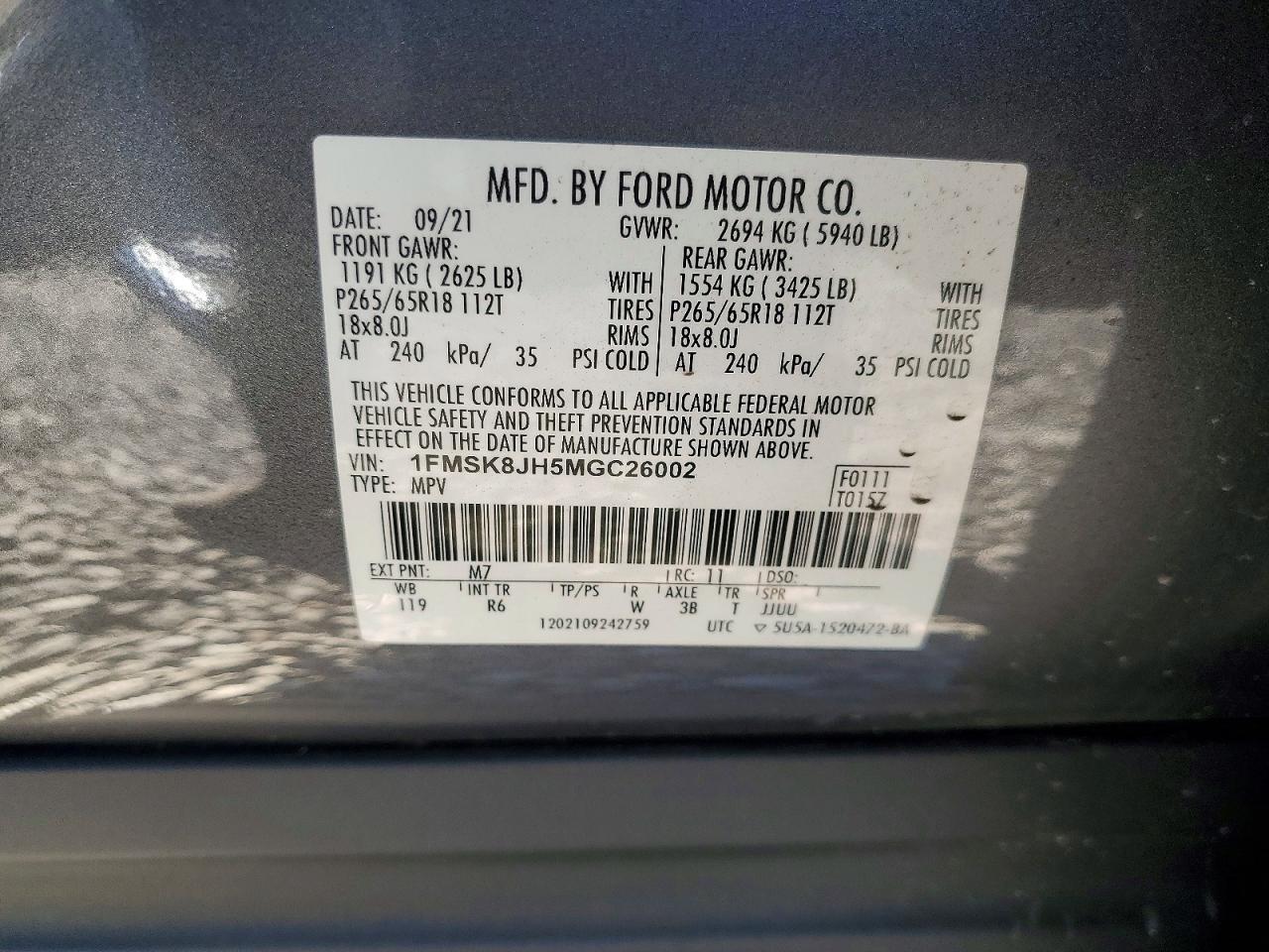 2021 Ford Explorer Timberline