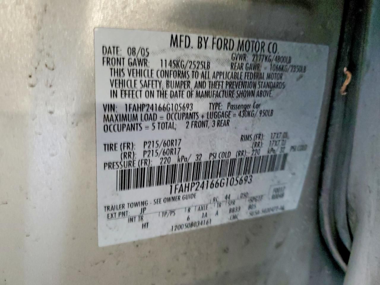 2006 Ford Five Hundred sel