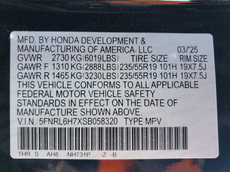 2025 Honda Odyssey Sport-l