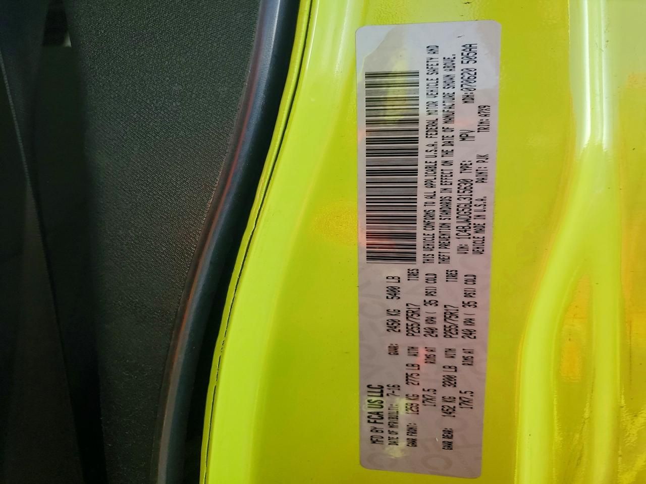 2016 Jeep Wrangler Unlimited Sport