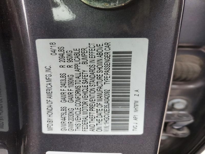 2018 Honda 2018 Hond Accord