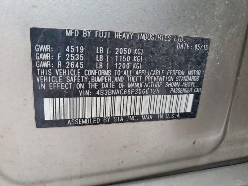 2015 Subaru Legacy 2.5i Premium