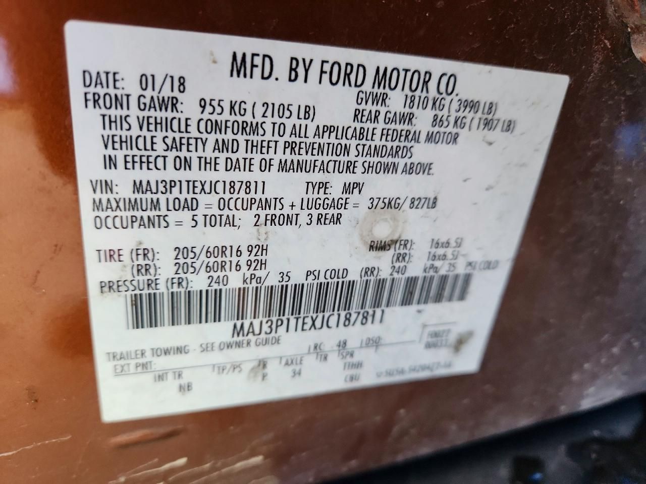 2018 Ford Ecosport se