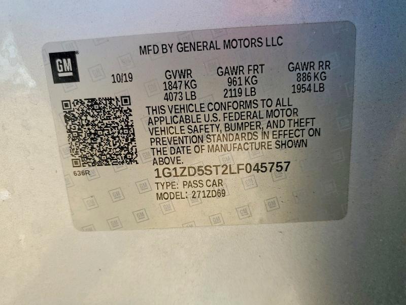 2020 Chevrolet Malibu lt