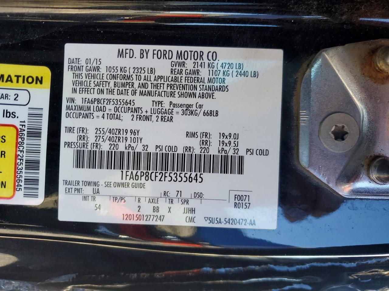 2015 Ford Mustang gt