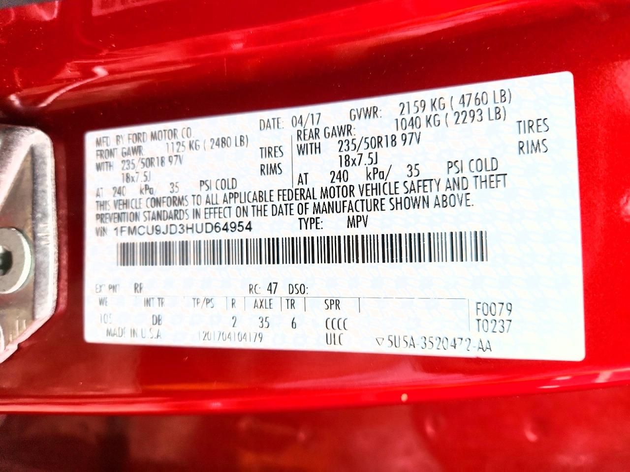 2017 Ford Escape Titanium