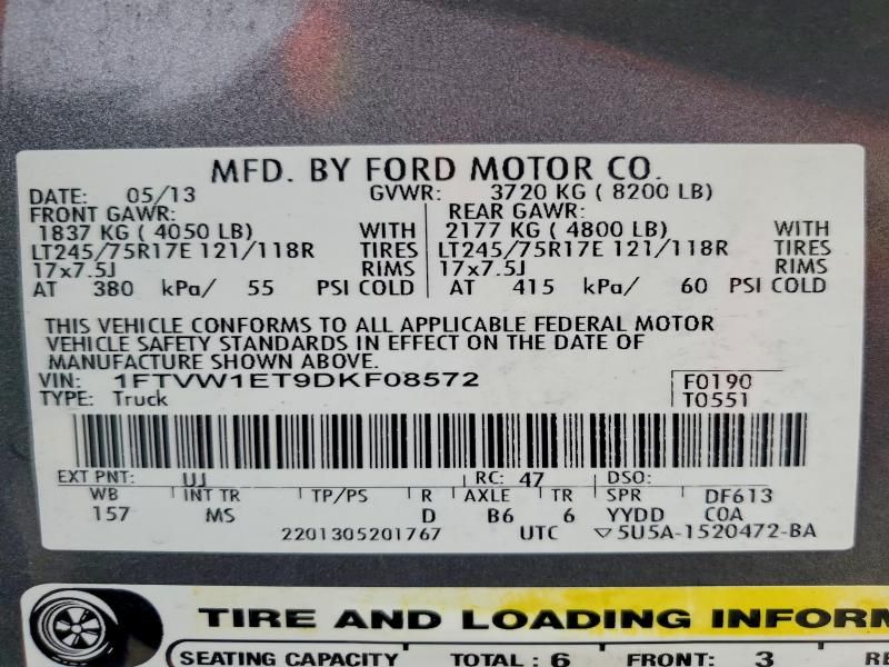 2013 Ford F150 Supercrew