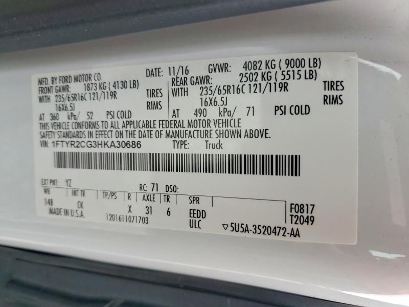 2017 Ford Transit T-250