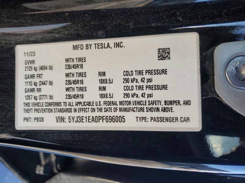 2023 Tesla Model 3