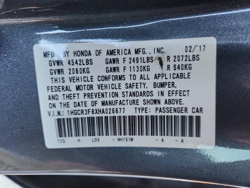 2017 Honda Accord exl
