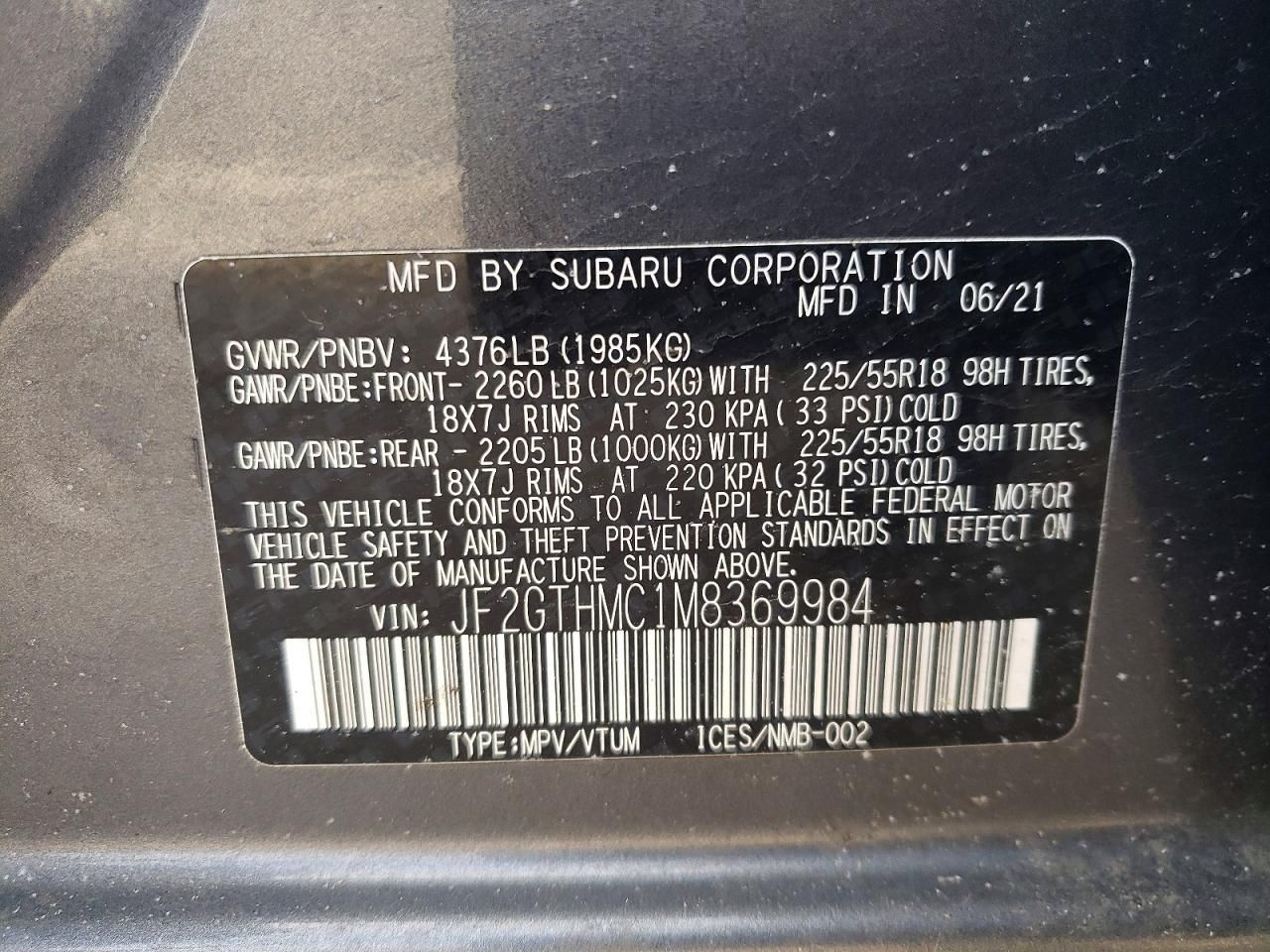 2021 Subaru Crosstrek Limited