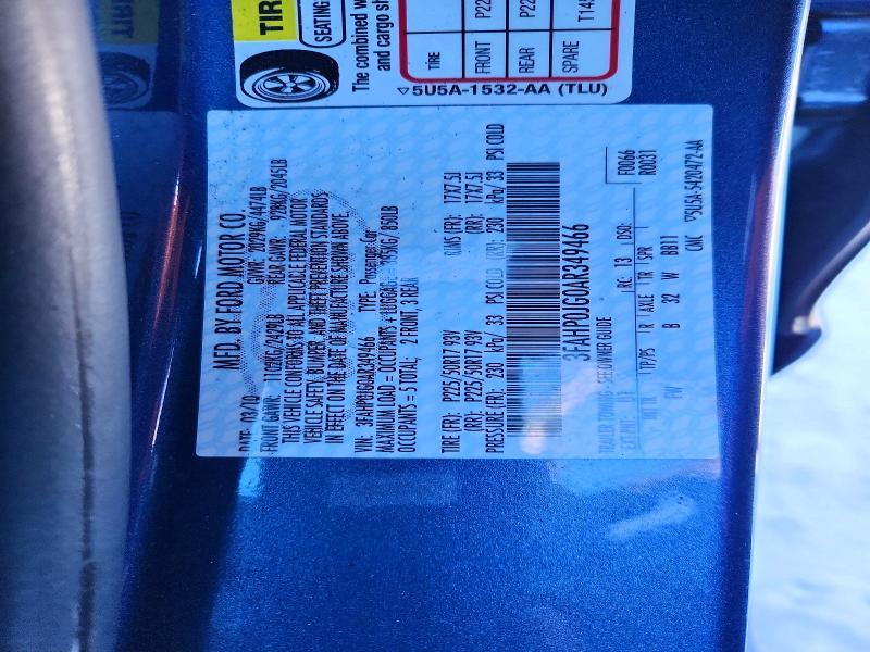 2010 Ford Fusion sel
