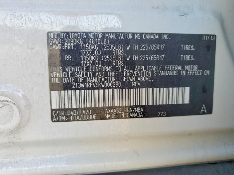 2019 Toyota Rav4 xle