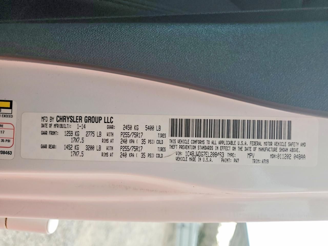 2014 Jeep Wrangler Unlimited Sport