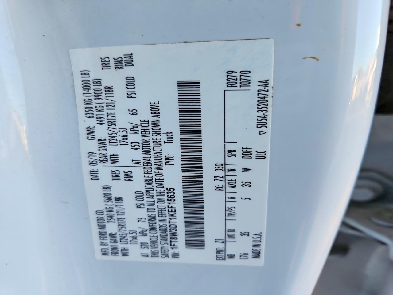 2019 Ford F350 Super Duty