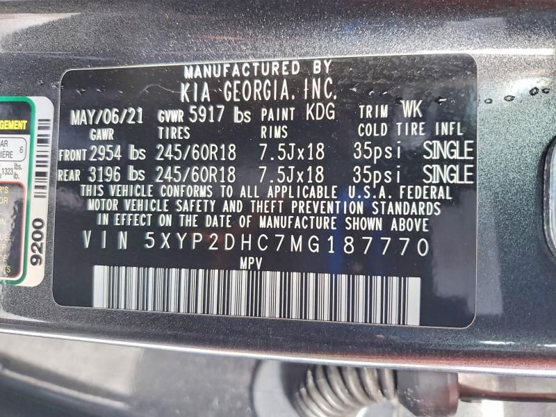 2021 KIA Telluride lx