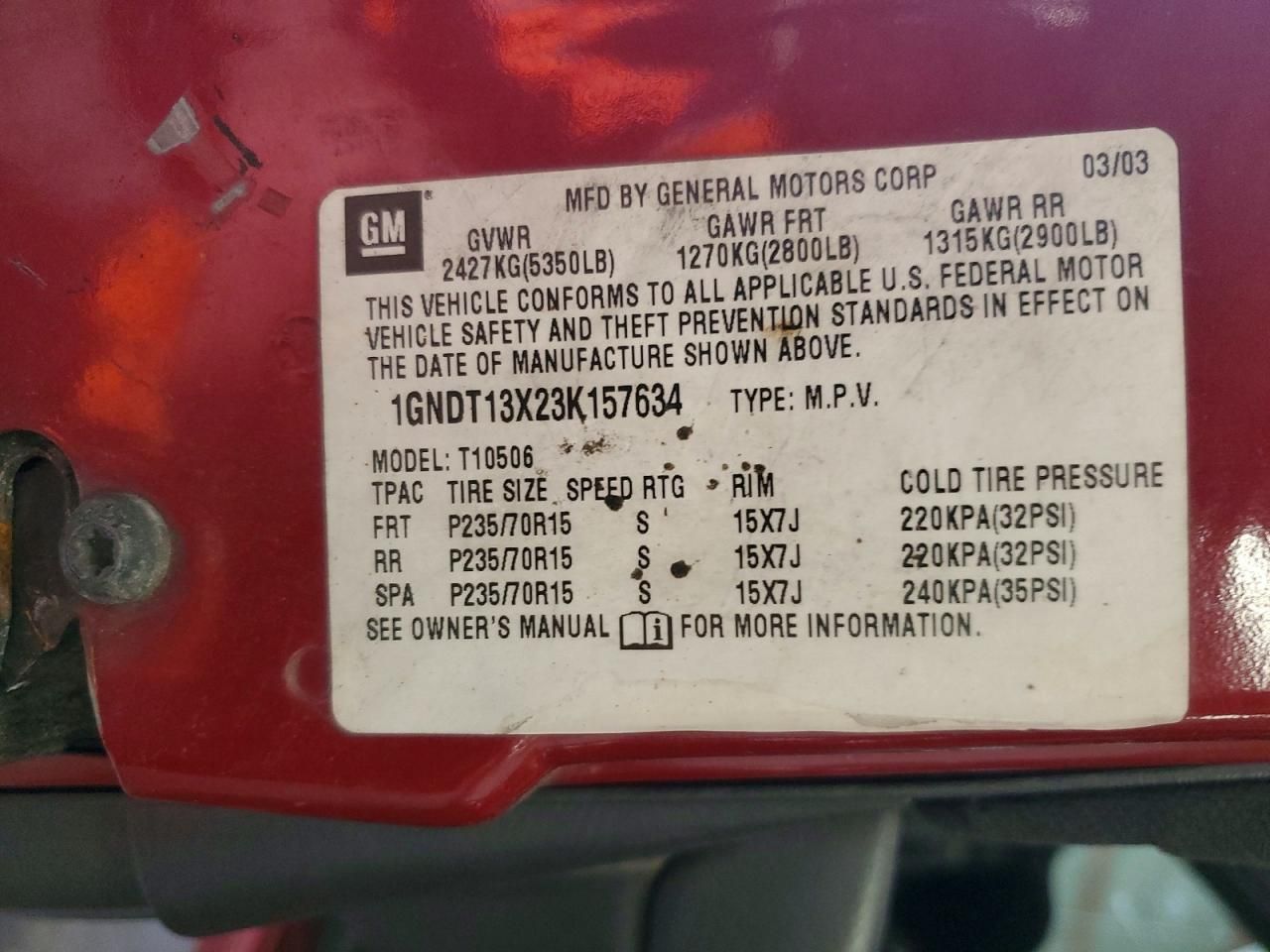 2003 Chevrolet Blazer