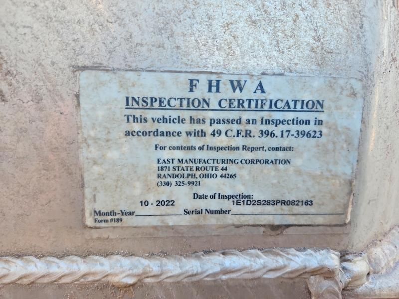 2023 East Manufacturing End Dump Trailer