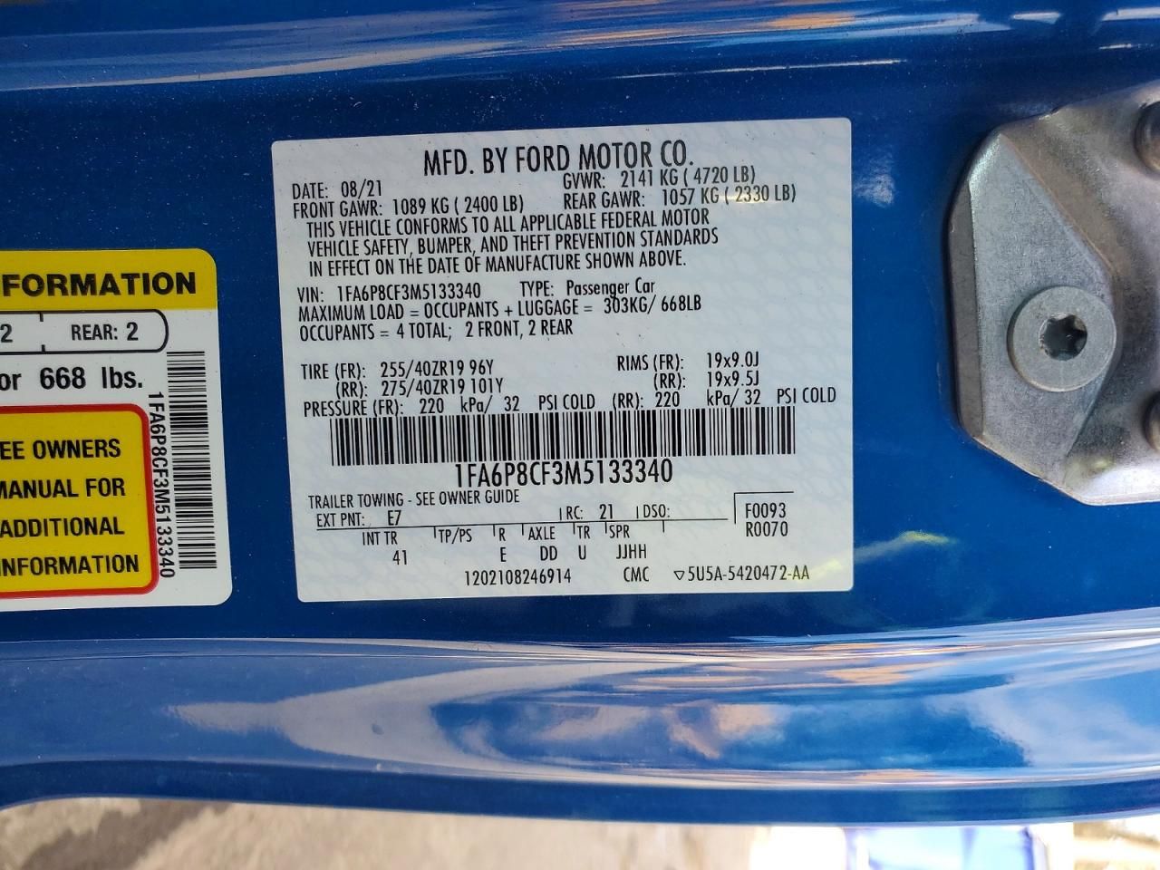 2021 Ford Mustang gt