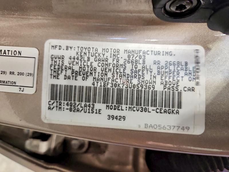 2003 Toyota Camry le