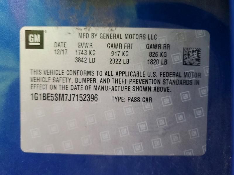 2018 Chevrolet Cruze lt