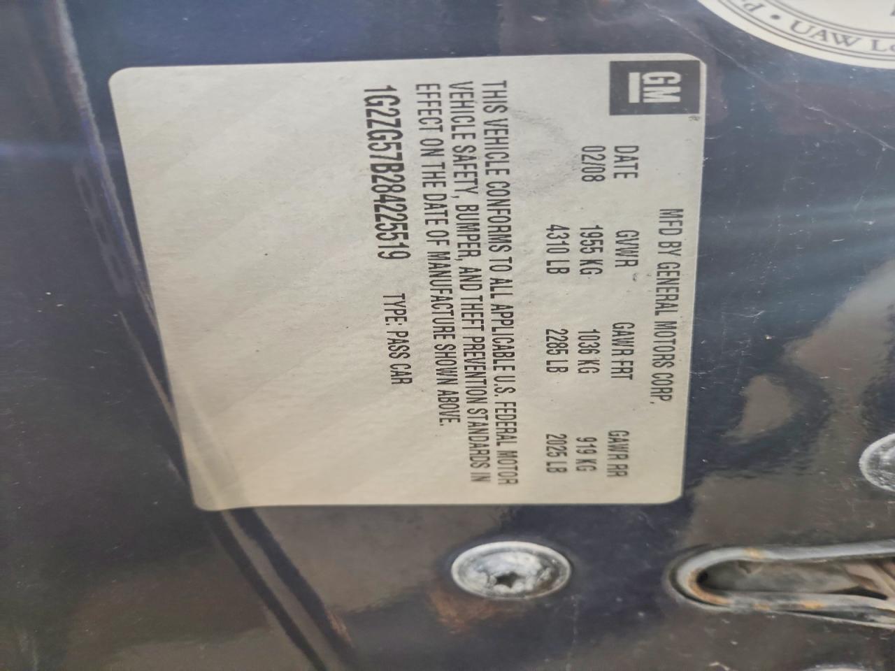 2008 Pontiac G6 Base