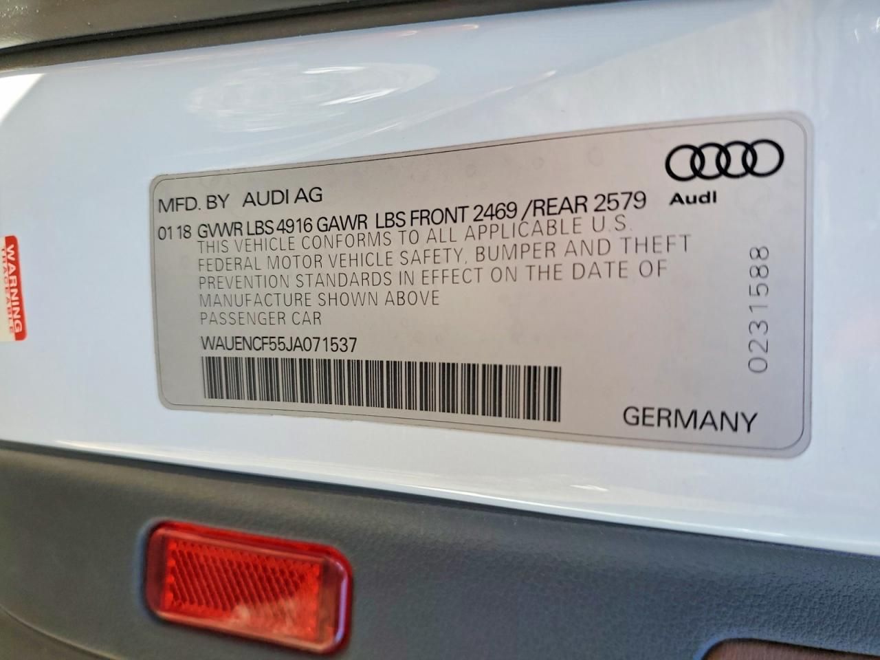 2018 Audi A5 Premium Plus S-line