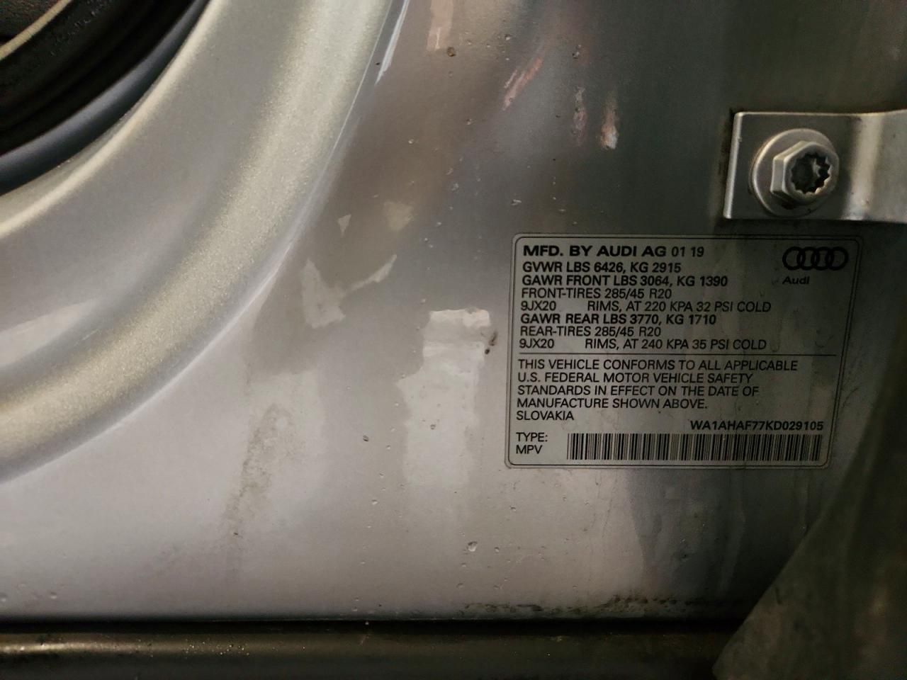 2019 Audi Q7 Premium