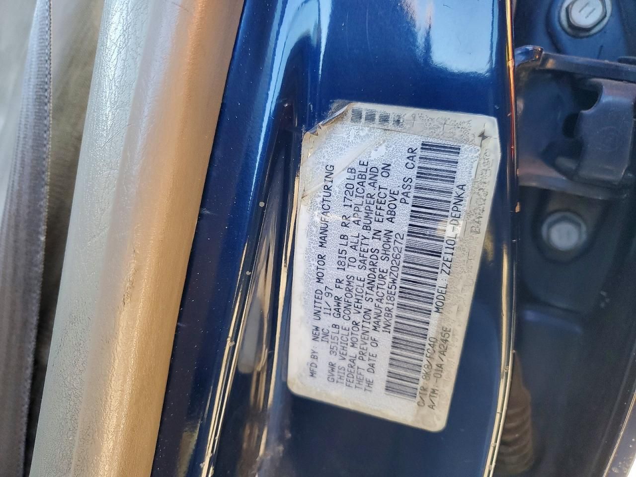 1998 Toyota Corolla ve