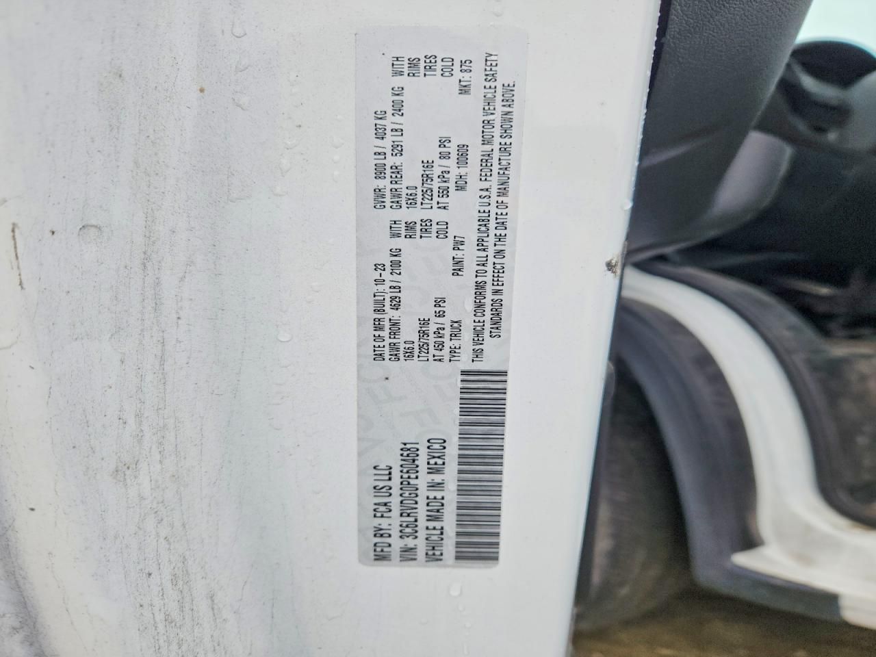 2023 Dodge RAM Promaster 2500 Delivery Van