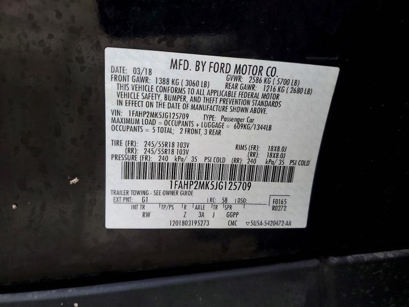 2018 Ford Taurus Police Interceptor