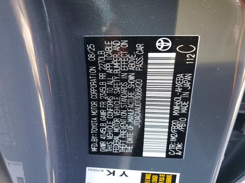 2026 Toyota Prius le