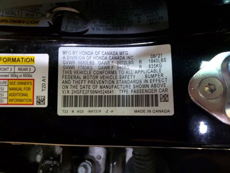 2022 Honda Civic Sport