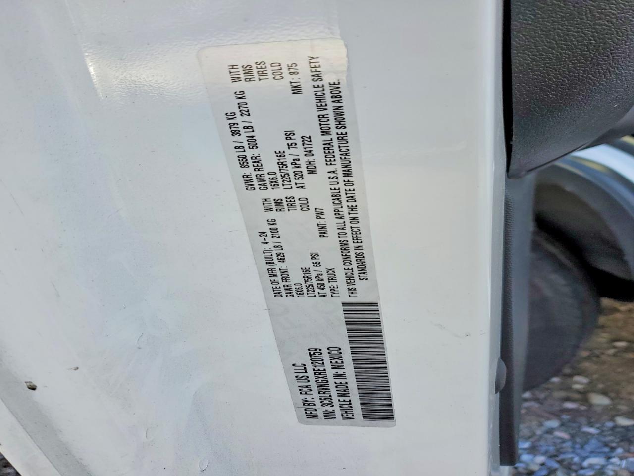 2024 Dodge RAM Promaster 1500 Delivery Van