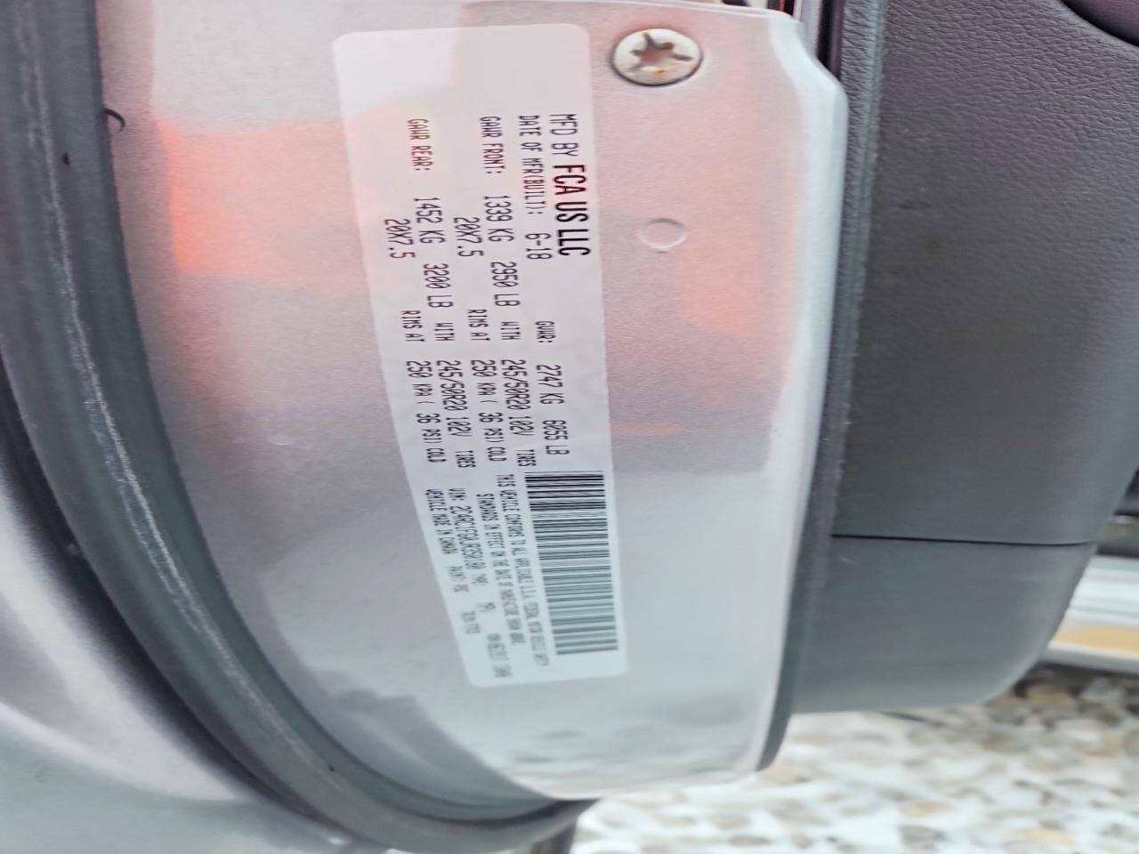 2018 Chrysler Pacifica Touring Plus