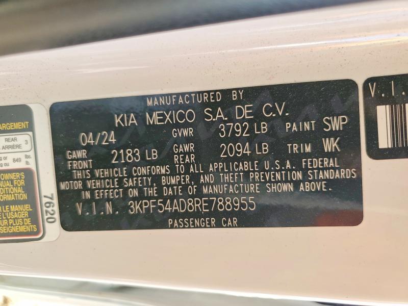 2024 KIA Forte gt Line