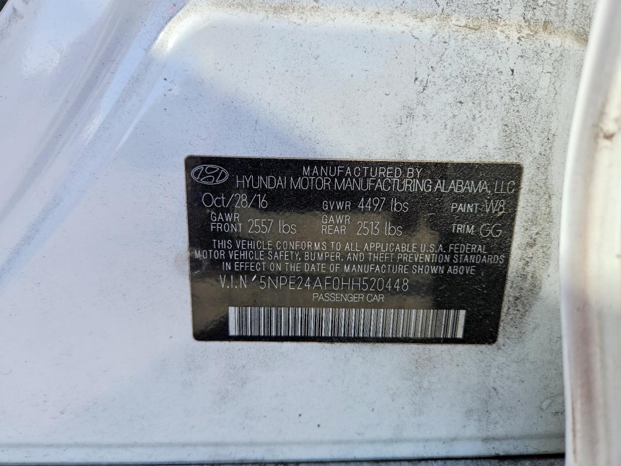 2017 Hyundai Sonata se