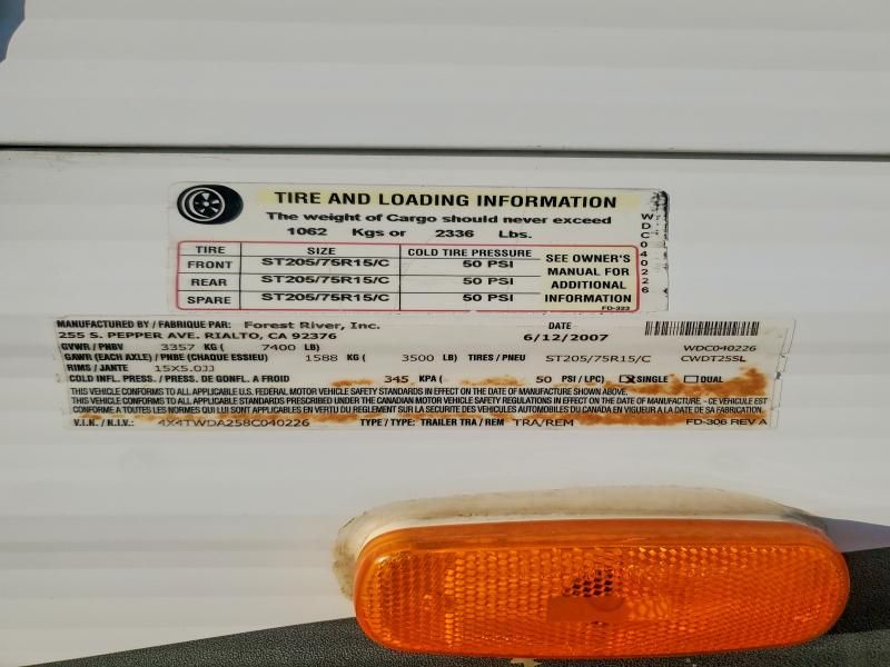 2008 Wildwood BY Forest River Travel TRA-Camper