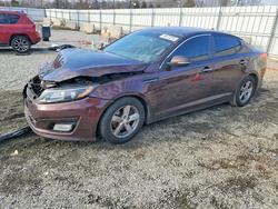 KIA Optima salvage cars for sale: 2015 KIA Optima lx