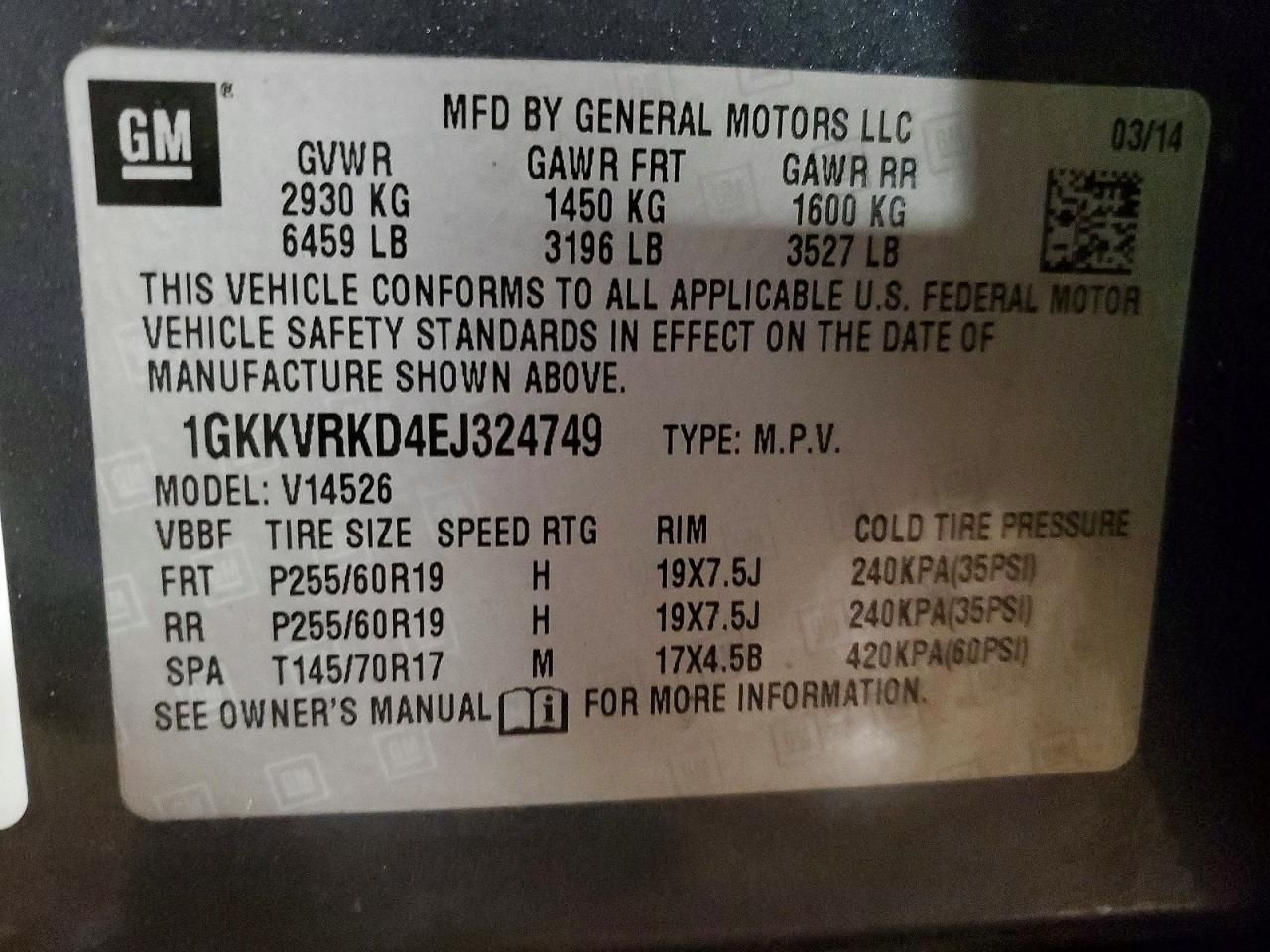 2014 GMC Acadia Slt-1