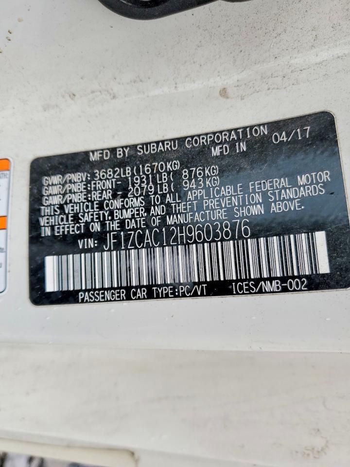 2017 Subaru Brz 2.0 Limited