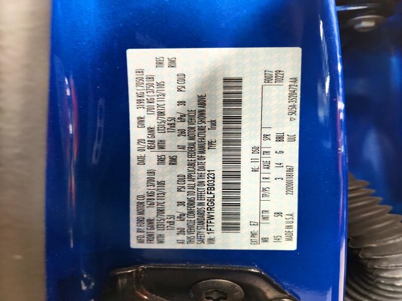 2020 Ford F150 Raptor